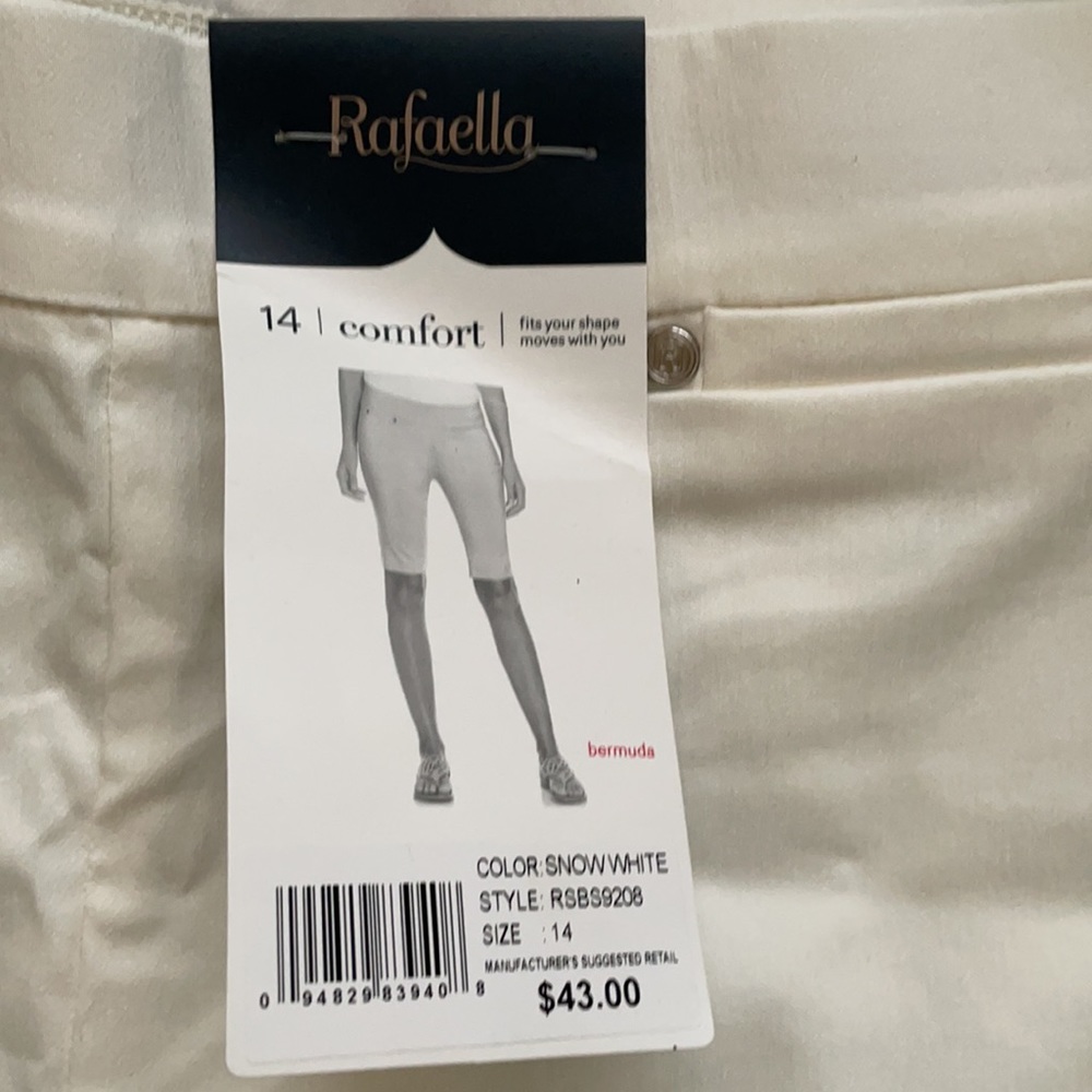 RAFAELLA Bermuda comfort stretch size#12 Snow White - Picture 2 of 5